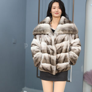 echte chinchilla felljacke